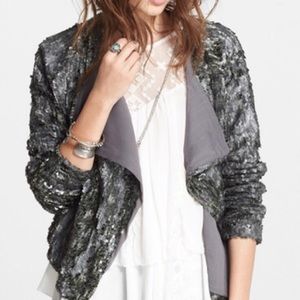 Free people sequin cardigan